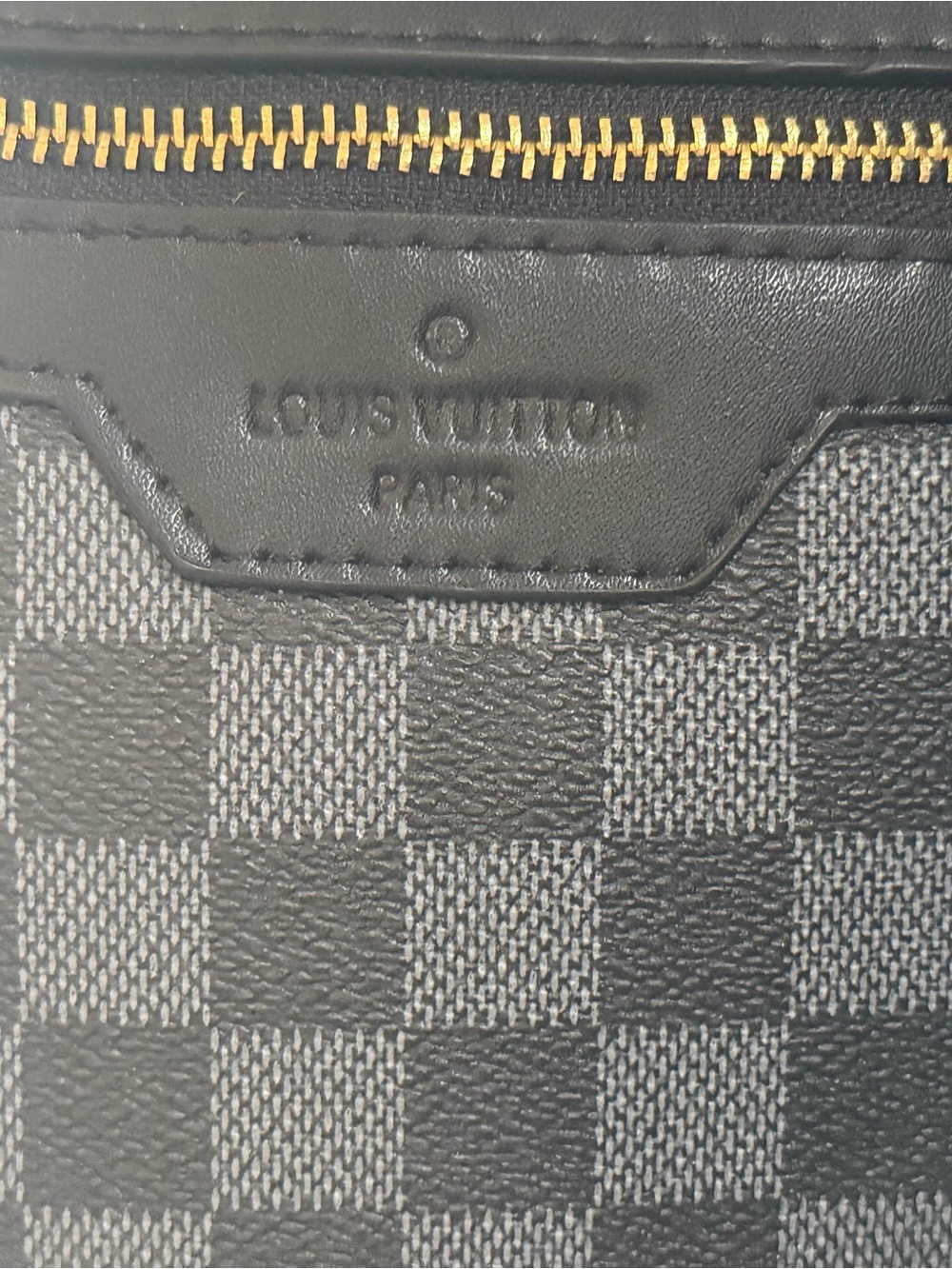 Monogram Checkered Gray Backpack - Picture 2 of 9